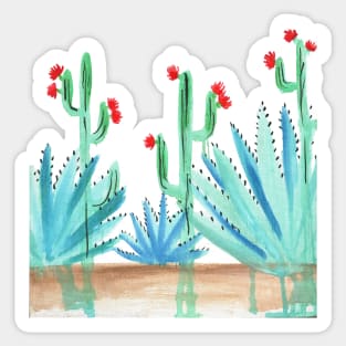 Dripping Cacti Sticker